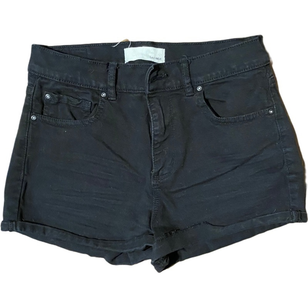 Black Jean shorts
